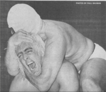 Ric Flair vs. Mr. Wrestling II, circa 1982.png