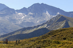 Kölnbreinspitze from the north (Riedingscharte)