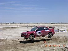 Competitor at the 2004 Rim of the World ProRally Rim Of The World Rally, 2004, Super Special Stage5.jpg