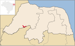 Localização de Messias Targino no Rio Grande do Norte