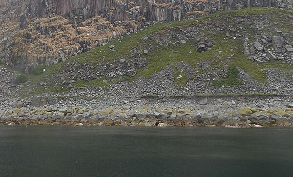 Remnants of the old mineral railway embankment near Kennedy's Nags