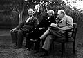 Roosevelt (left), İnönü (center) and Churchill in 1943