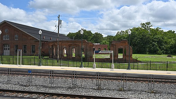 Ruins of a roundhouse, Martinsburg, WV