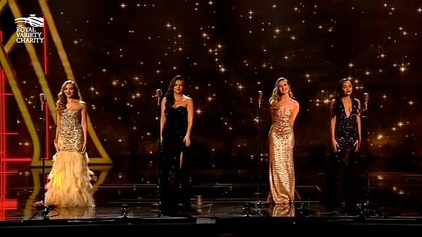 Little Mix Performing at The Royal Variety Performance in 2015