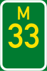 SA road M33.svg