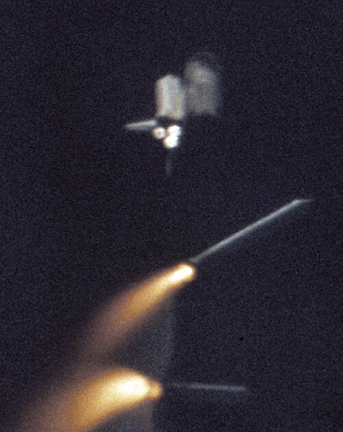 Solid Rocket Booster (SRB) separation during STS-1