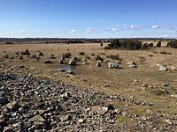 Outer entrenchment on the west side.