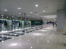 Eingangsbereich des Flughafens, renoviert im Jahr 2014.