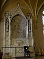 A side altar of Jesus appearing to a nun in Saint Patrick Church. Located at 284 Suffolk Street, Lowell, Massachusetts.