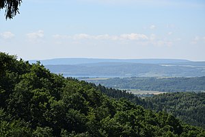 Siebengemeindewald (15) Ausblick zum Stausee.jpg