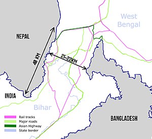 300px siliguri corridor sketch with asian highway segment