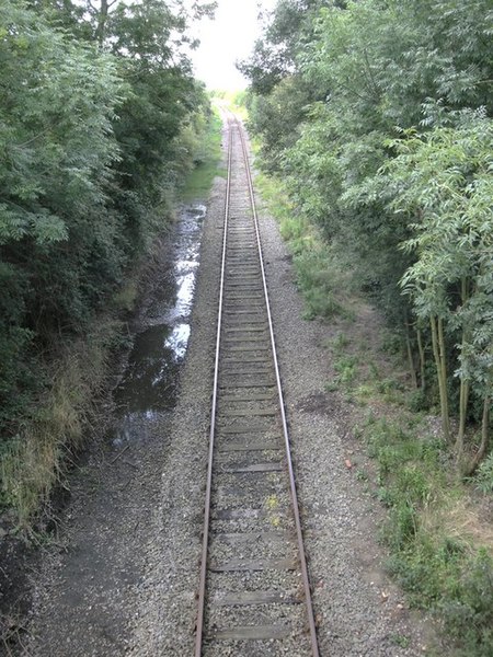 File:Single Track Railway near Northend - geograph.org.uk - 1433153.jpg