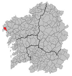 Location of Cee within گالیسیا