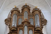 English: Organ in Skt. Nikolai church in Lolland, Denmark