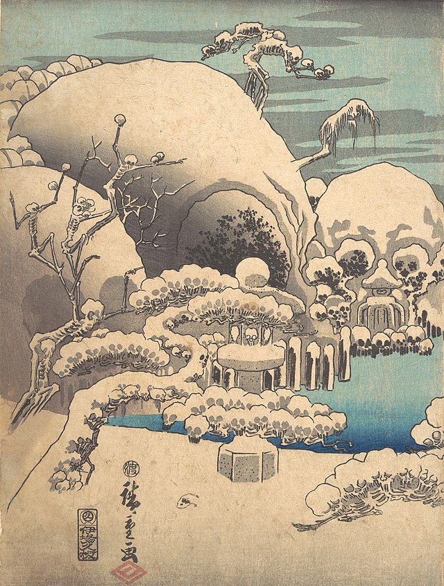 File:Skull and skeleton snow art detail, from- MET DP149174 