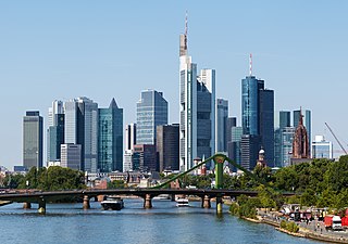 Frankfurt city in Hesse, Germany