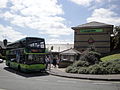 Southern Vectis 1149 Colwell Bay (HW09 BCO), a Scania OmniCity, at the Co-op, Cowes, Isle of Wight on route 1. It was Cowes Week at the time, and this was one of a number of additional buses used on route 1 during the week to cope with extra demand.