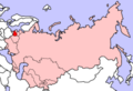 Location of Lithuanian SSR in the Soviet Union