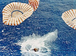 Apollo 15 splashdown (NASA)