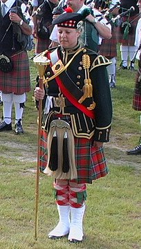 Regimentssporran einer Tambourmajorin bei den Highlandgames 2004