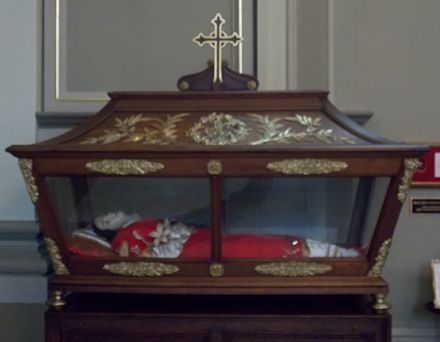 St. Valérie's relics in St. Joseph Co-Cathedral