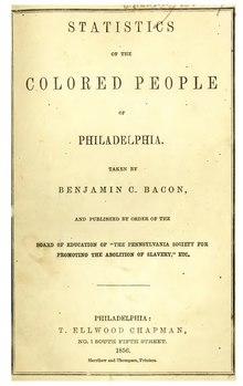 Statistics of the colored people of Philadelphia.djvu