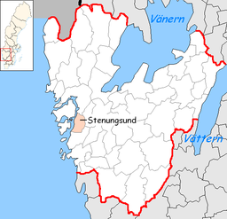 Stenungsunds kommuns läge i Västra Götalands län