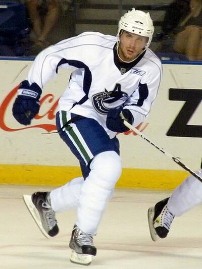 Bernier during the Vancouver Canucks' 2009 training camp