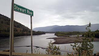 View from the Klondike Highway over the Stewart River