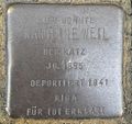 Stolperstein für Karoline Weil (Gereonswall 124)