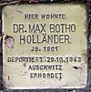 Stolperstein Stierstr 19 (Fried) Max Botho Holländer.jpg