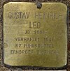 Stolperstein Trostbrücke 4 (Gustav Heinrich Leo) Hamburg-Altstadtban. JPG