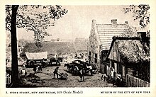 Scale model of Stone Street in New Amsterdam 1659 Stone Street in New Amsterdam 1659 (Scale Model) Museum of NYC.jpg