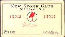 Üyelik kartı 1932–1933
