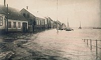 Stormflod Skibbroen Ribe, 1911