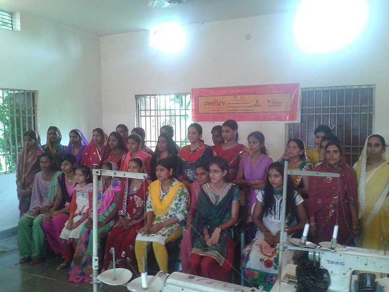 File:Sunaina Samriddhi Foundation Sewing Machine operator Training under PMKVY.jpg