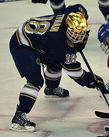 Tynan playing for Notre Dame during his Senior season