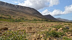 Rotes Gestein in den Tablelands