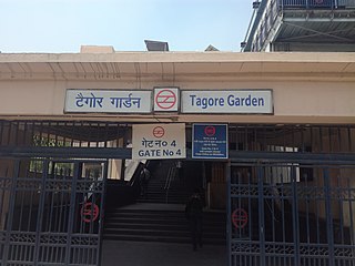 <span class="mw-page-title-main">Tagore Garden metro station</span> Metro station in Delhi, India