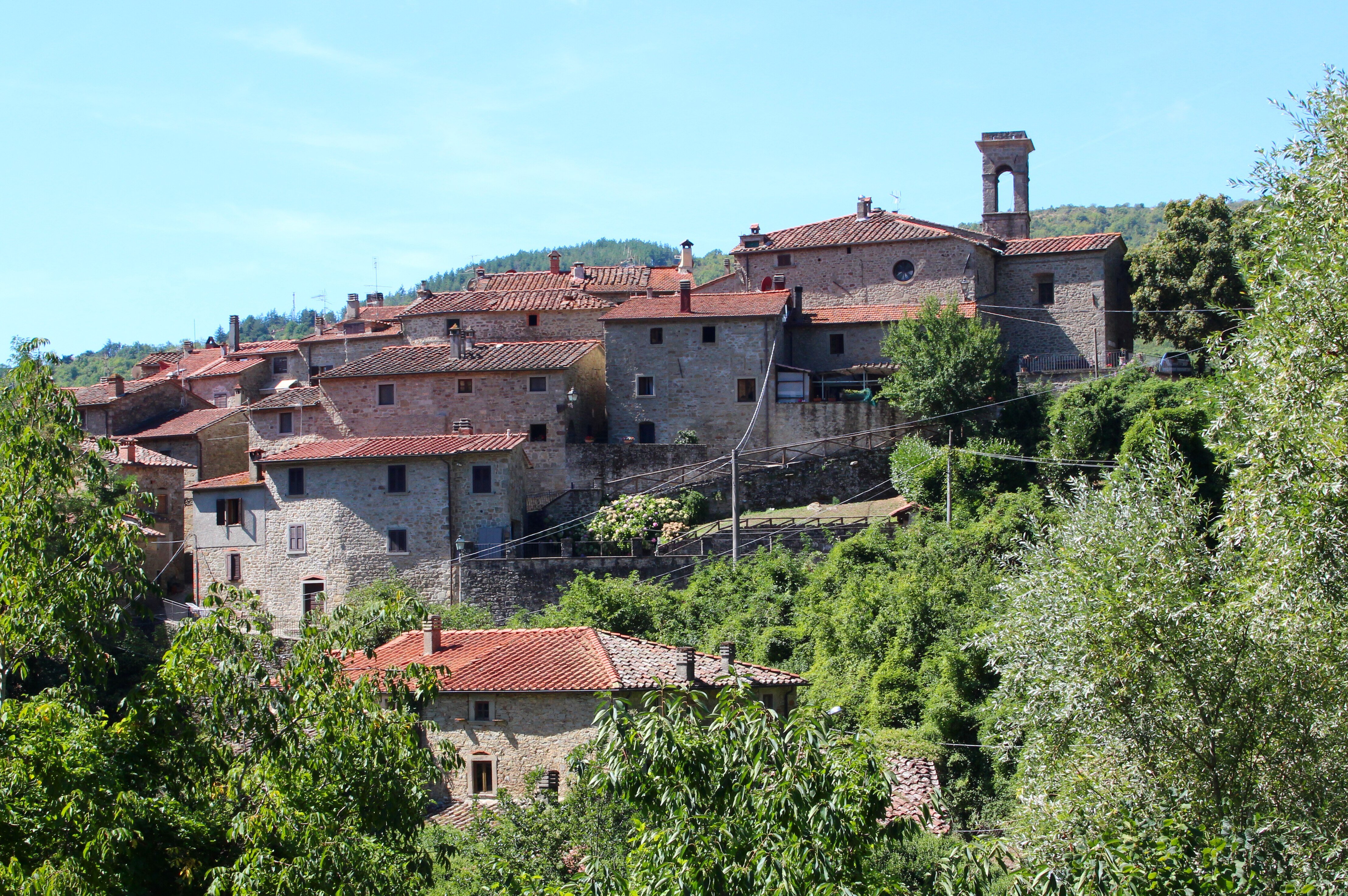 Faltona Map Village Talla Tuscany Italy