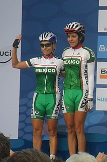 Leal (links) und Del Rocio bei den UCI-Straßen-Weltmeisterschaften 2012