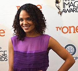 "Driver Ed" features the first appearance of Jackie Cook (Tessa Thompson), a series regular for the show's second season. Tessa Thompson - DSC 0109.jpg