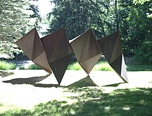 Texas Triangles, by Charles Ginnever at the DeCordova Sculpture Park Texas Triangles.jpg