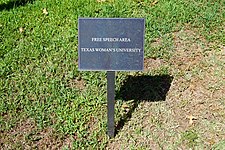 Texas Woman's University September 2015 63 (free speech area).jpg