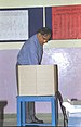The Chief Election Commissioner Shri T.S. Krishnamurthy casting his vote at a polling booth in New Delhi on May 10, 2004.jpg