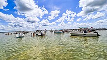 Picture of boaters in the flats in Hernando Beach in 2022 The Flats in Hernando Beach.jpg