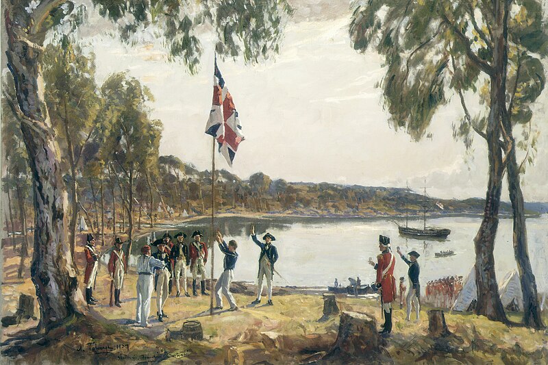 File:The Founding of Australia. By Capt. Arthur Phillip R.N. Sydney Cove, Jan. 26th 1788 (cropped).jpg