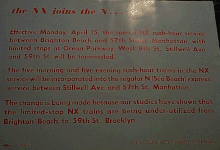 Poster advertising the NX service's discontinuation The NX joins the N.gif