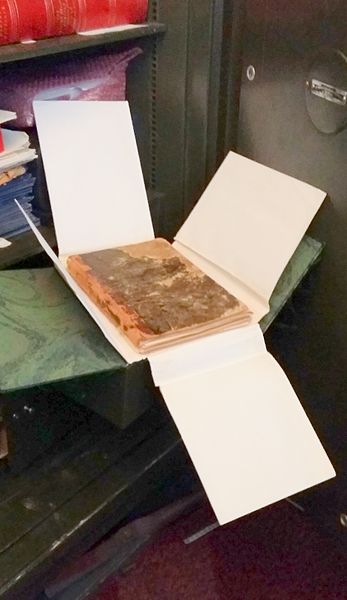 File:The Stephen Collins Foster sketchbook kept in a safe at the archives.jpg