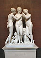 „Kupidonas ir trys gracijos“ (apie 1818-19, Torvaldseno muziejus, Kopenhaga)